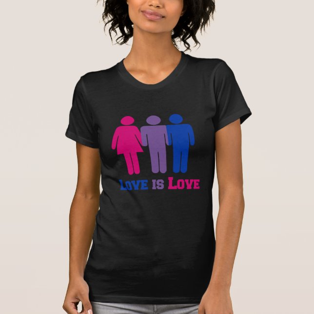 Bisexual Love is Love - T-Shirt (Front)