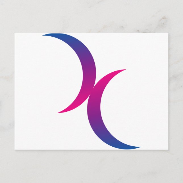 Bisexual moon postcard (Front)