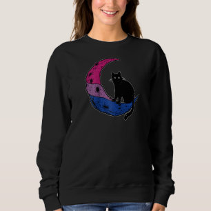 Bisexual Moon Space Cat Lgbt Gay Festival Pride Wi Sweatshirt