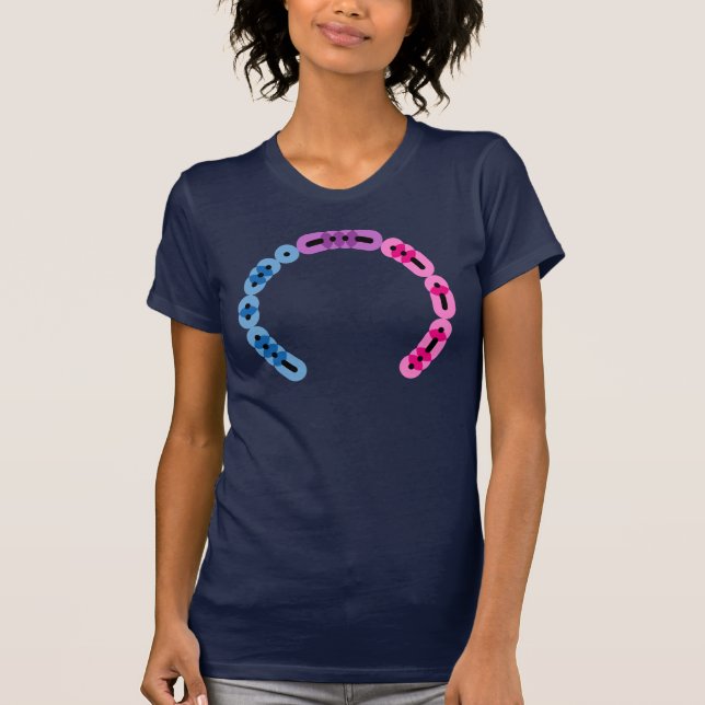 Bisexual Morse Code Arc Shirt (Front)
