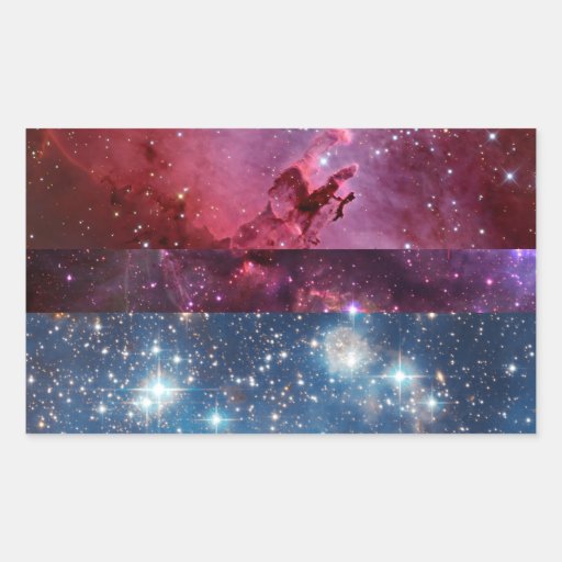 Image of Bisexual nebula flag stickers
