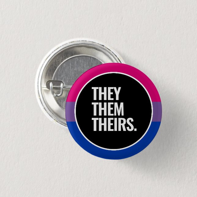 Bisexual Pride 3 Cm Round Badge (Front & Back)