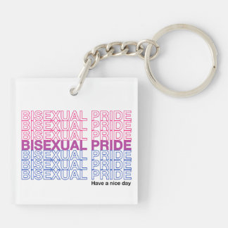 Bisexual Pride Acrylic Key Ring