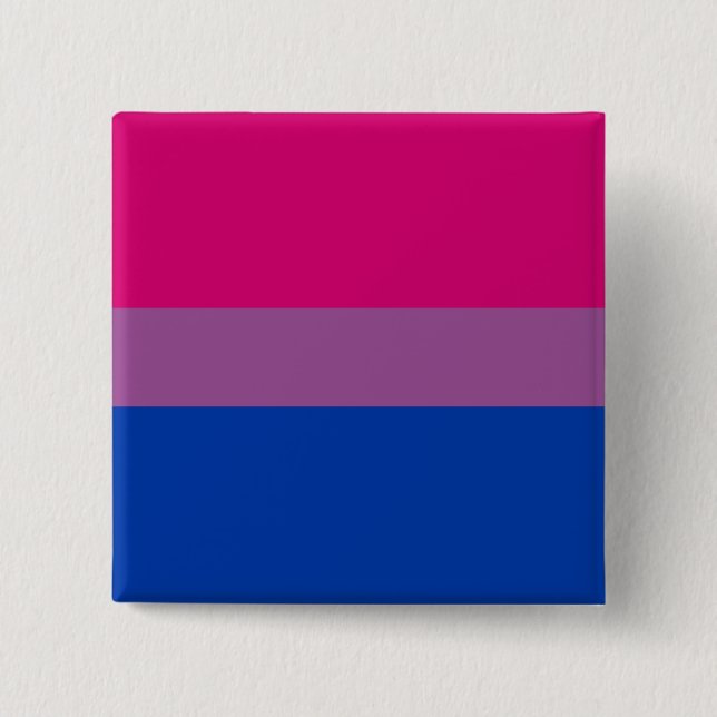 Bisexual Pride (Bi Flag) 15 Cm Square Badge (Front)