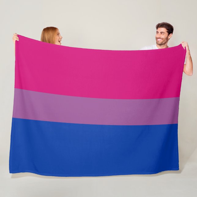 Bisexual Pride (Bi Flag) Fleece Blanket (In Situ)