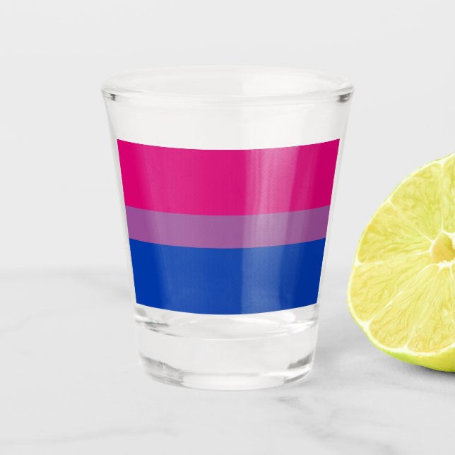 Bisexual Pride (Bi Flag) Shot Glass (Front)
