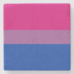 Bisexual Pride (Bi Flag) Stone Coaster