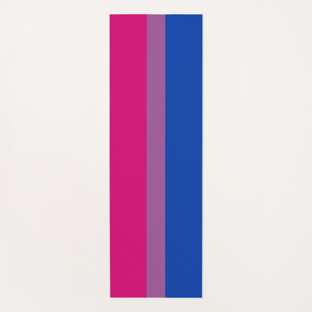 Bisexual Pride (Bi Flag) Yoga Mat (Front)