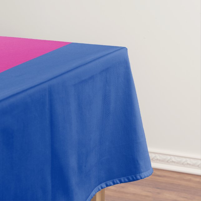 Bisexual Pride, Bold Stripes, LGBTQ PRIDE Tablecloth (In Situ)