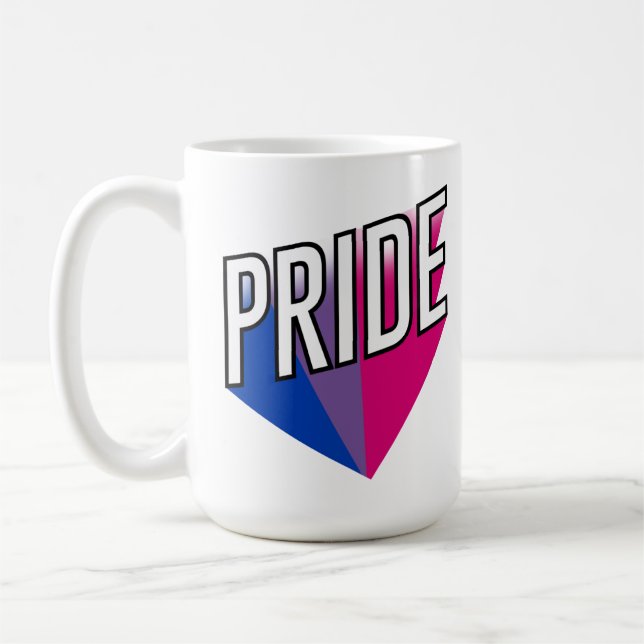 Bisexual Pride Burst Coffee Mug (Left)