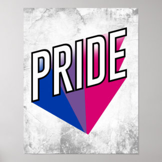 Bisexual Pride Burst Poster
