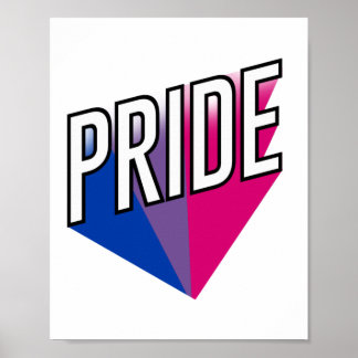 Bisexual Pride Burst Poster