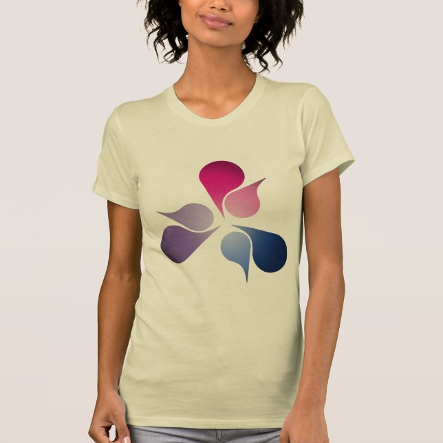 BISEXUAL PRIDE BURST T-Shirt (Front)