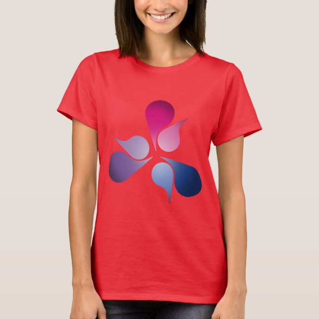 BISEXUAL PRIDE BURST T-Shirt (Front)