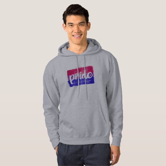 BISEXUAL PRIDE CALLIGRAPHY - PAINTED BISEXUAL PRID HOODIE