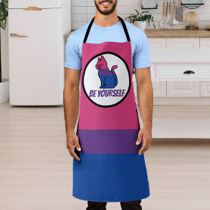 Bisexual Pride Cat  - Be Yourself Apron