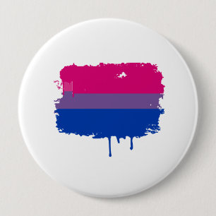 Bisexual Pride Colours 10 Cm Round Badge