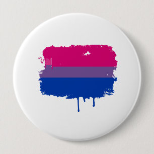 Bisexual Pride Colours 10 Cm Round Badge