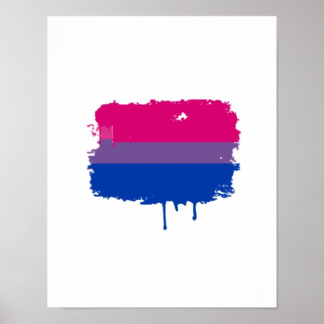 Bisexual Pride Colours Poster (Front)