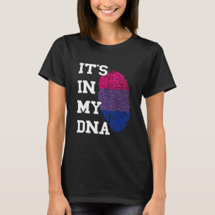 Bisexual Pride DNA Thumbmark Bisexual Flag Bisexua T-Shirt