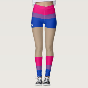 Bisexual Pride Faux Shorts & Legs Leggings