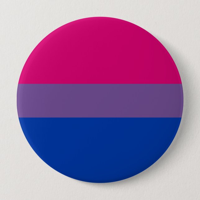 Bisexual Pride Flag 10 Cm Round Badge (Front)