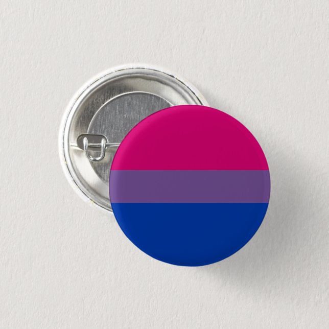 Bisexual Pride Flag 3 Cm Round Badge (Front & Back)