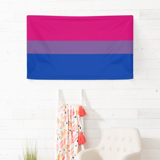 Bisexual Pride Flag Banner (Insitu)