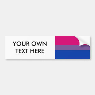 Bisexual Pride Flag Bumper Sticker