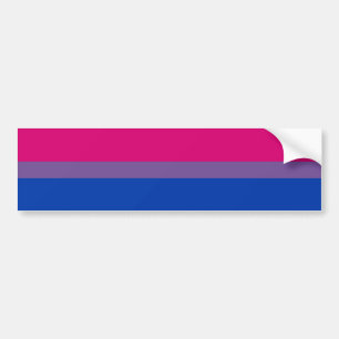 Bisexual Pride Flag Bumper Sticker