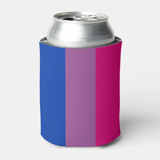Bisexual Pride Flag Can Cooler (Can Front)