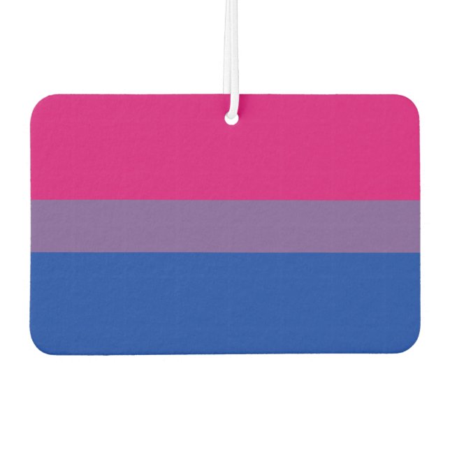 Bisexual Pride Flag Car Air Freshener (Front)