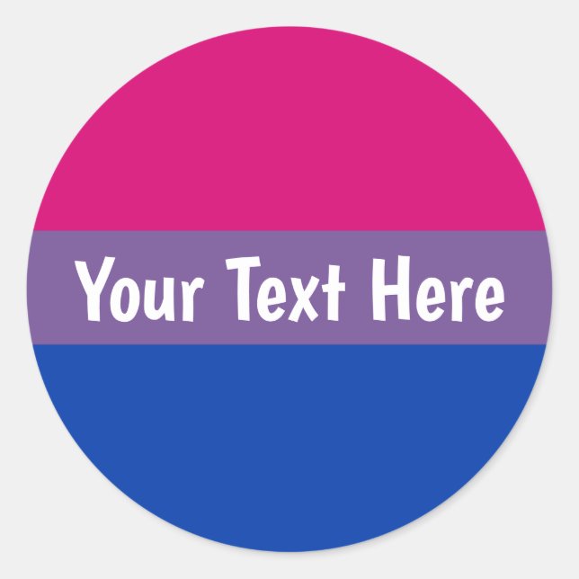 Bisexual Pride Flag Classic Round Sticker (Front)