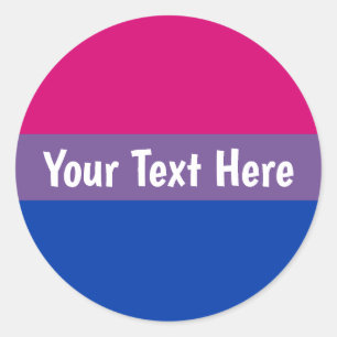 Bisexual Pride Flag Classic Round Sticker