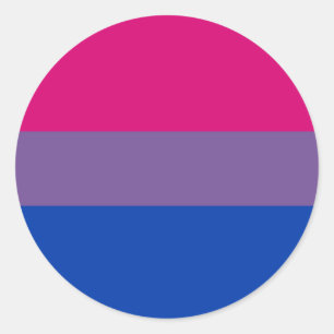 Bisexual Pride Flag Classic Round Sticker