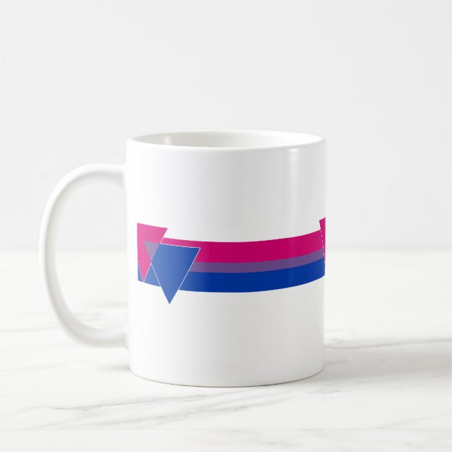 Bisexual Pride Flag Coffee Mug (Left)