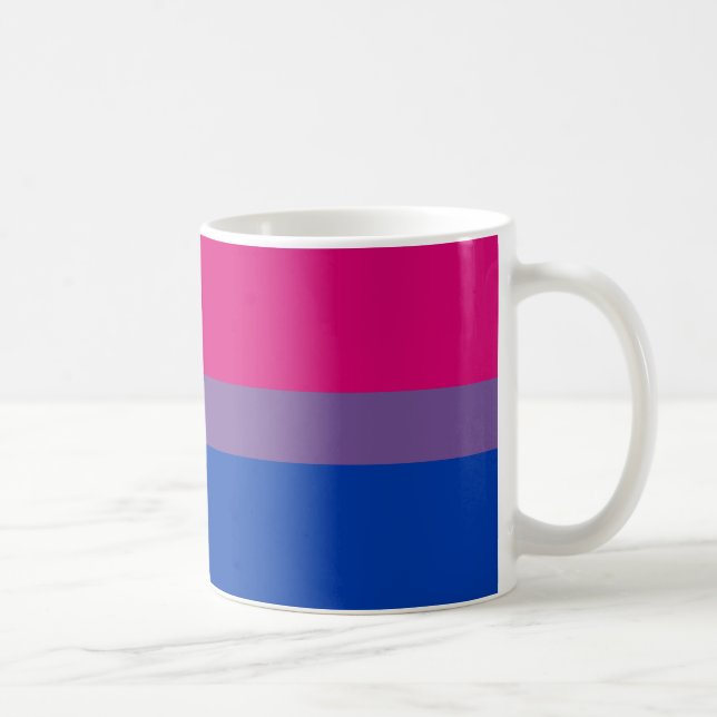Bisexual Pride Flag Coffee Mug (Right)