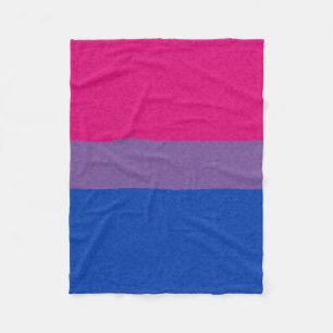 Bisexual Pride Flag Coloured Background Fleece Blanket