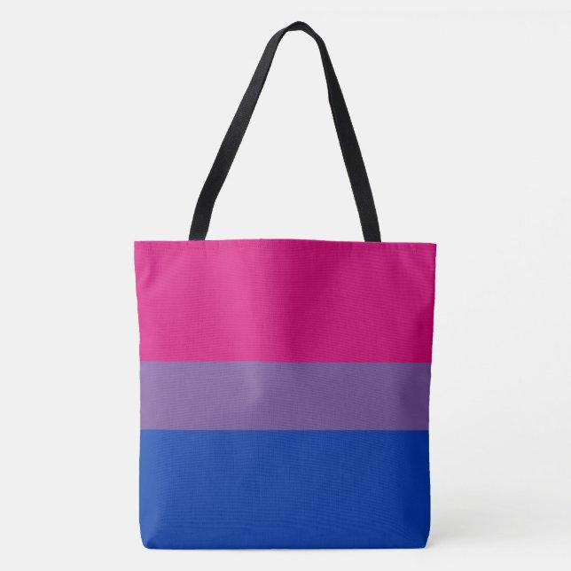 Bisexual Pride Flag Colours LGBT All-Over-Print Tote Bag (Front)