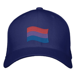 Bisexual Pride Flag Embroidered Baseball Cap