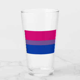 Bisexual Pride Flag Glass