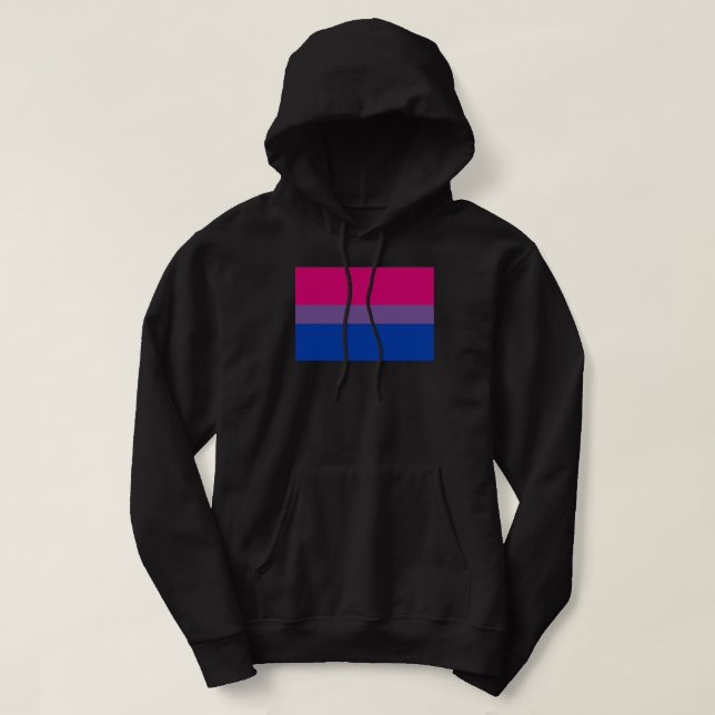 Bisexual Pride Flag Hoodie (Design Front)
