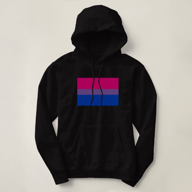 Bisexual Pride Flag Hoodie (Design Front)
