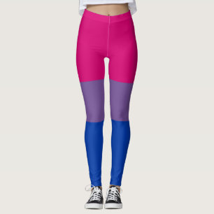 Bisexual Pride Flag Horizontal Stripe LGBTQ+ Leggings