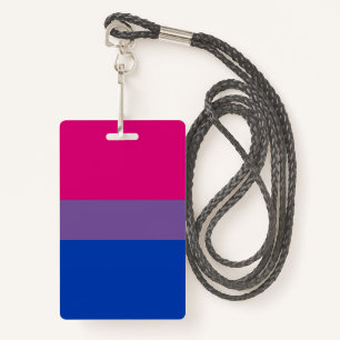 Bisexual Pride Flag ID Badge