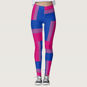 Bisexual Pride Flag Inspired Leggings
