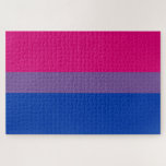 Bisexual Pride Flag Jigsaw Puzzle<br><div class="desc">The bisexual pride flag was designed in 1998 in order to give the bisexual community its own symbol comparable to the Gay pride flag of the larger LGBT community and increase the visibility of bisexuals, both among society as a whole and within the LGBT community. The deep pink or rose...</div>