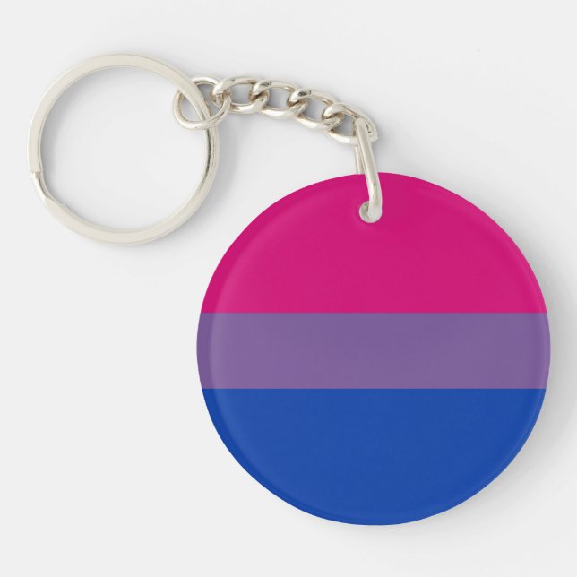 Bisexual Pride Flag Key Ring (Front)