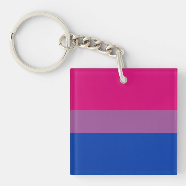 Bisexual Pride Flag Key Ring (Front)
