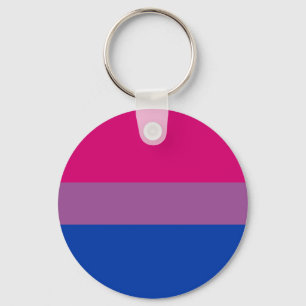 Bisexual Pride Flag Key Ring